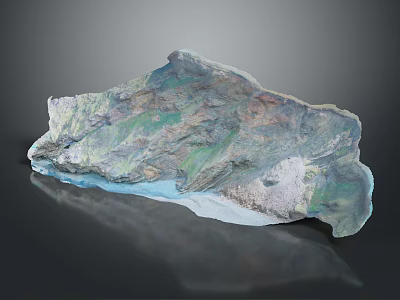 Natural Wood Texture Stone With Colorful Patterns And Glossy Surface For Interior Design 3d model