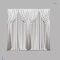 Modern fabric curtains 3d model