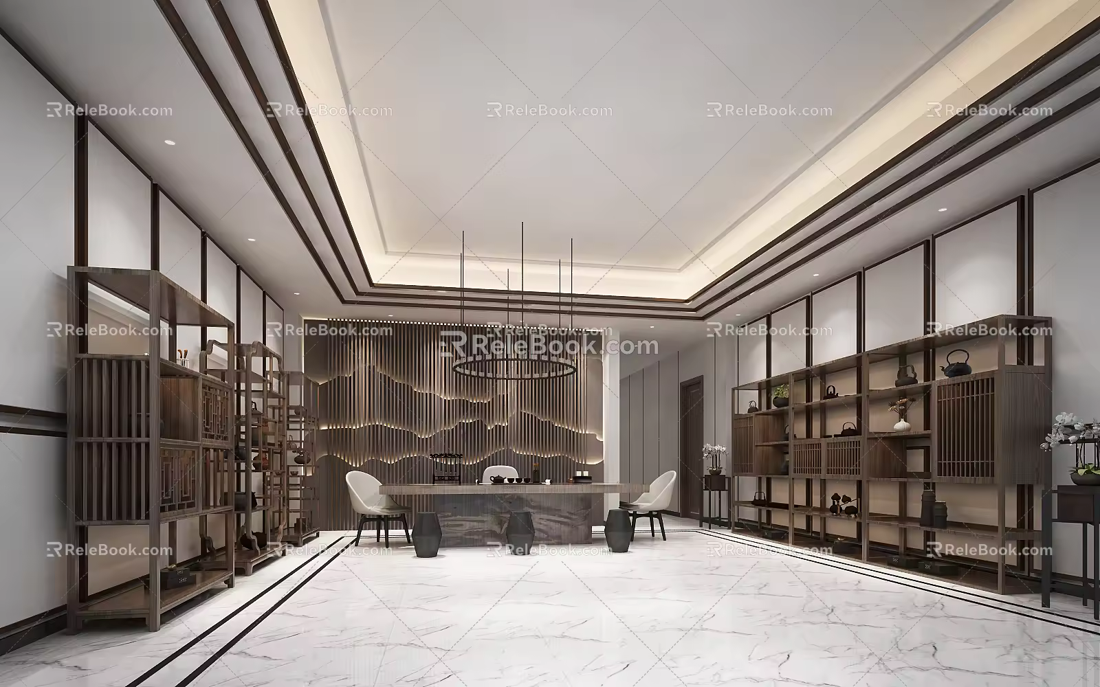 New Chinese Front Office 3d model