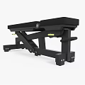 Adjustable Black Fitness Bench with Sturdy Metal Frame and Comfortable Padding