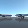 China Eastern Airlines and Air China C919 Passenger Aircraft Parked Side by Side