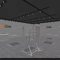 Modern Sportswear Store Interior Featuring Shelves Mannequins Sports Clothing And Shoe Displays