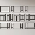 Modern windows combination windows glass windows floor-to-ceiling windows balcony windows bay windows bedroom windows sliding windows casement windows doors and windows 3d model