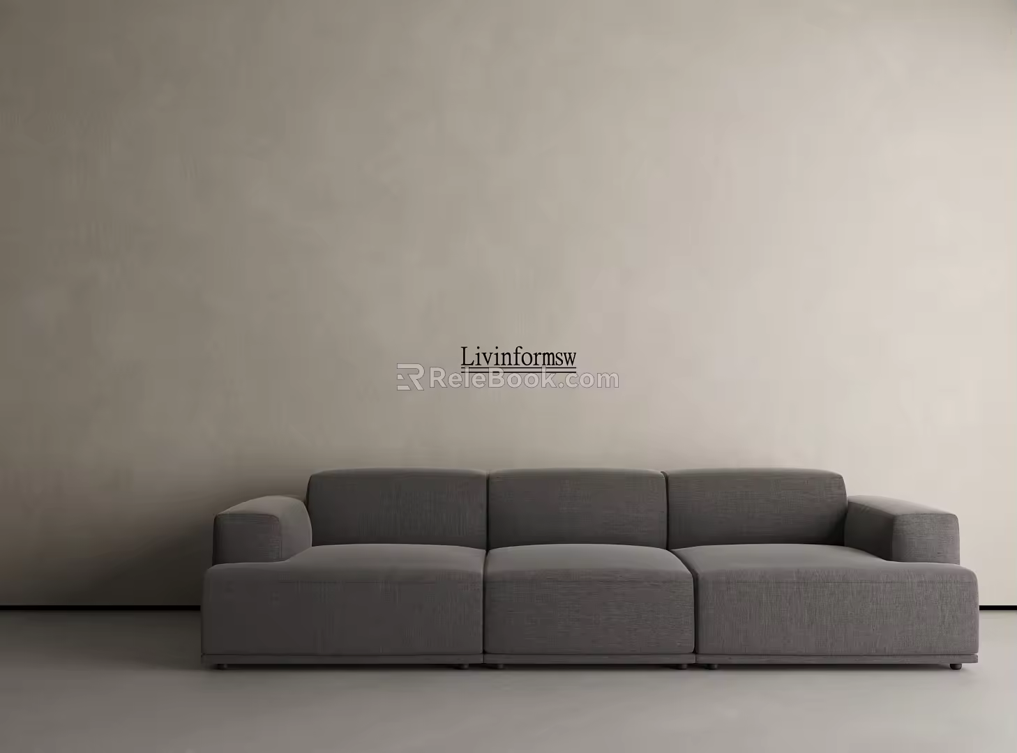Casual Sofa In-line Sofa Modular Sofa Modern Multiplayer Sofa 3d model