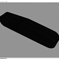 Black Long Strip Household Living Product With Texture Small Holes And Circular Button