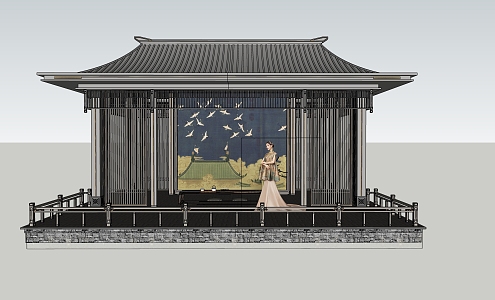 New style pavilion 3d model