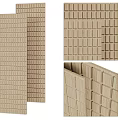Modern Solid Wood Background Modeling Wall Creative Wood Square Art Modeling Parametric Small Square Background Wall Wood Wall Modeling Wall 3d model