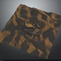 Comfortable Summer Flip Flops Placed On Sandy Surface With Natural Texture