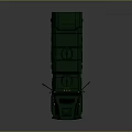 Military Green Armored Vehicle With Six Wheel Drive And Reinforced Structure
