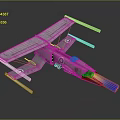Fighter Next Generation Aircraft Fighter Attack Aircraft Bomber 3d model