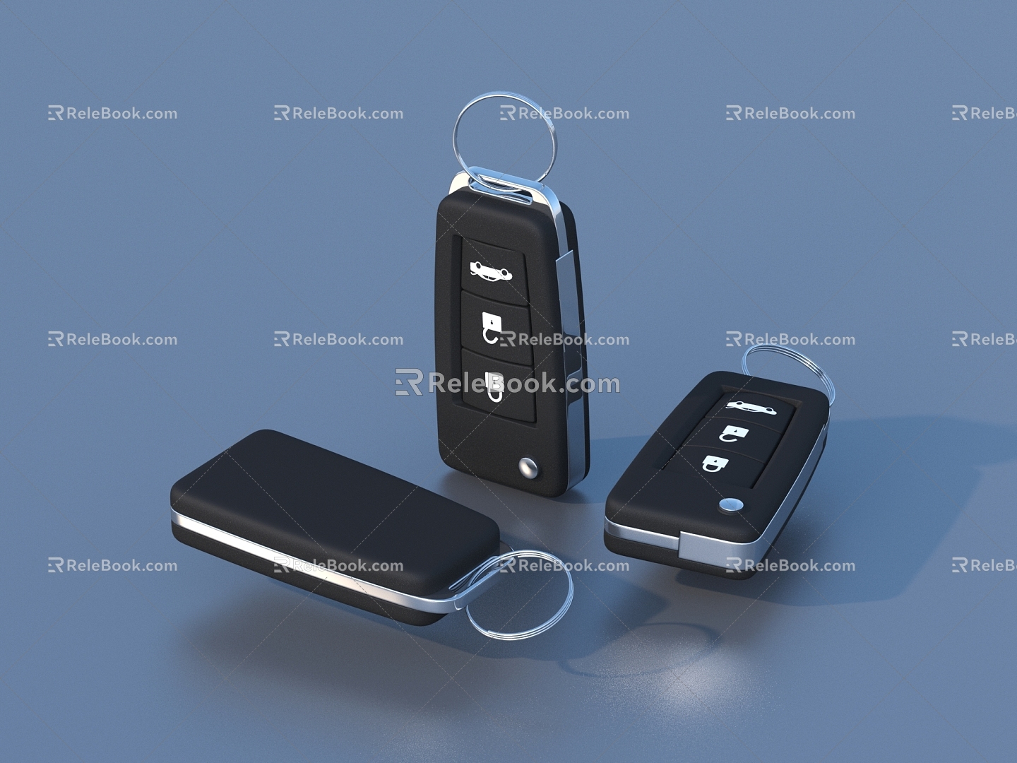 Car key car remote control safety hook 3d model