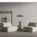 Leisure sofa combination 3d model