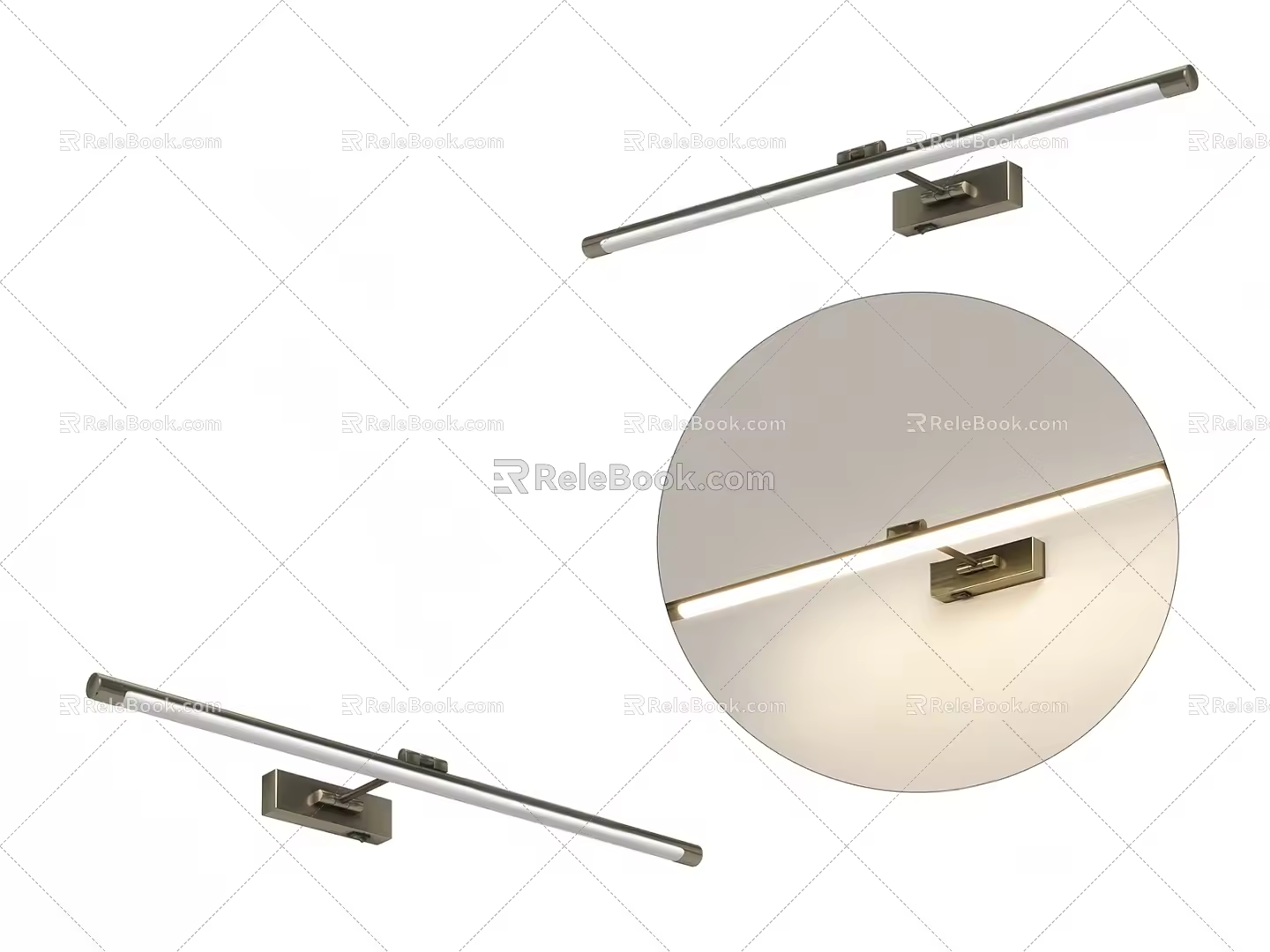 Nordic simple wall lamp 3d model