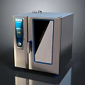 Stainless Steel Commercial Kitchen Electric Appliance With Glass Door And Control Panel