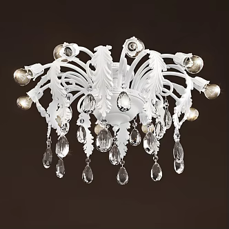 European Chandelier Lamps 3d model