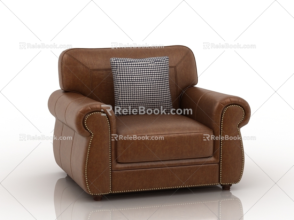 Jane Europe single sofa 3d model