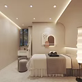 Modern Beauty Hair Salon Interior With Styling Chairs And Elegant Lighting