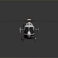 Modern Helicopter Black Hawk Combat Helicopter 3d model