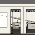 Modern Home Interior With Glass Sliding Doors Connecting Spaces And Wooden Flooring