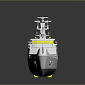 Modern Military Warship Model With Hull Number 625 Naval Combat Vessel Design
