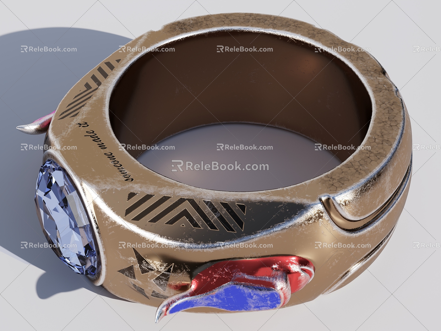 Super Write Do Old Real Ring 3d model