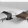 Modern Bed End Stool Minimalist Bed End Stool 3d model