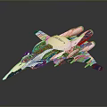 Futuristic Spaceship With Sleek White Blue Red Design And Transparent Cockpit