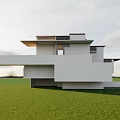 Copy Wright Red Brick Villa 3d model
