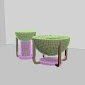 Two Modern Wooden Coffee Tables With Unique Curved Structure And Minimalist Design