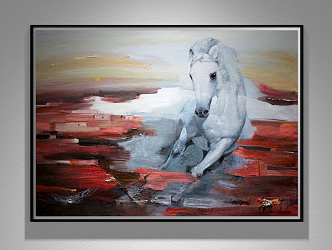 Modern Animal Painting Animal Hanging Painting 3d model