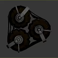 Military Weapon Hand Grenades Design With Metal Safety Pins And Textured Explosive Shells