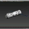 Orbital Space Station Module With Solar Panels And White Exterior Structure 3d model