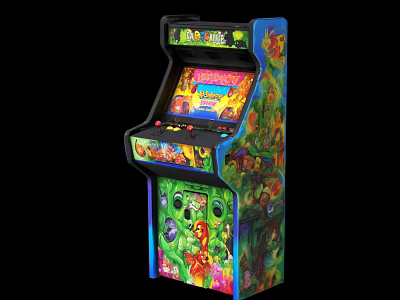 Retro Video Game Store Featuring Donkey Kong Arcade Machine With Colorful Design And Classic Gaming 3d model