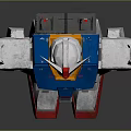 Gundam Robot Game And Movie Character With White Blue Red Armor And Mechanical Design
