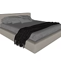 Double bed 3d model