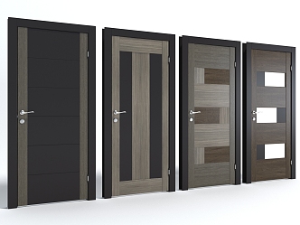 Style Wooden Door, sliding door, decorative door, security door, entrance door 3d model