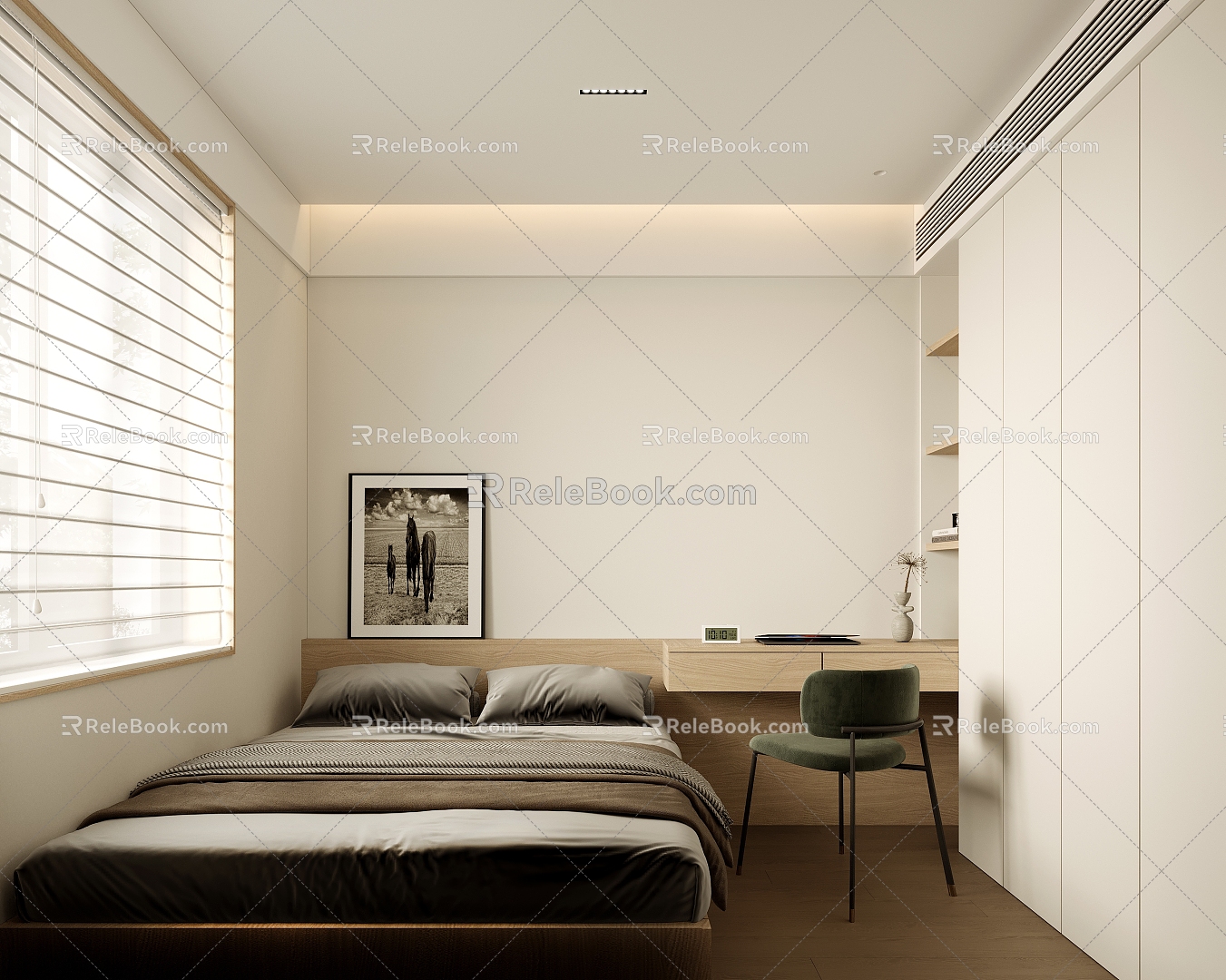 Modern Tatami Bedroom Tatami 3d model