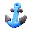 Modern Anchor Toy Anchor Cartoon Anchor 3d model