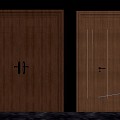 French Middle Style Entry Door Single Door Double Door 3d model