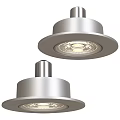 Modern Silver Metal Downlights And Spotlights With Bright LED Bulbs Sleek Recessed Design