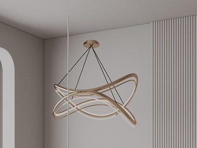 Modern chandelier 3d model