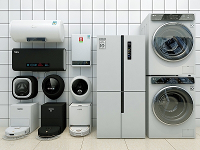 Washing Machine Underwear Hosiery Washing Machine Shower Faucet Refrigerator Electrical Appliance Gas LPG Daily Sweeper Dust Removal Dryer Mini 3d model