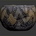 Hand Carved Pottery Bowl With Intricate Textured Patterns And Artisan Craftsmanship Design