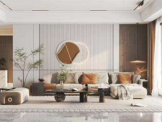 modern living room home living room 3d model