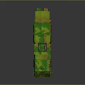Military Camouflage Vehicle With Six Wheel Structure And Roof Mounted Equipment