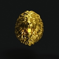 Lion Head Ring Lion Heart Ring Ring Jewelry 3d model