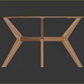 Modern Round Wooden Table Design With Sturdy Leg Structure For Home Living Area