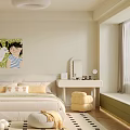 Cozy Children's Bedroom Interior With Cute Wall Art And Soft Plush Rug