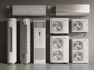 modern air conditioning 3d model