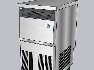 Commercial Stainless Steel Freezer Refrigerator With Ventilated Design And Compact Structure 3d model